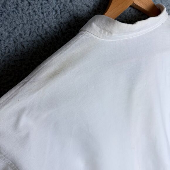 Vintage Quiksilver Button Down Shirt 90s Boxy Fit Embroidered Cotton Men’s XL - Picture 8 of 10